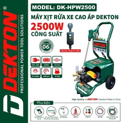 Máy rửa xe cao áp 2500W Dekton DK-HPW2500