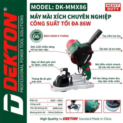 Máy mài xích Dekton DK-MMX86
