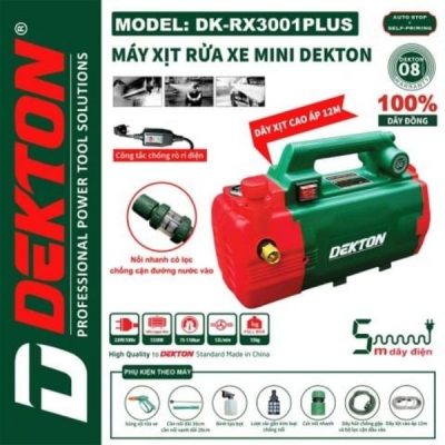 Máy xịt rửa xe mini Dekton DK-RX3001PLUS