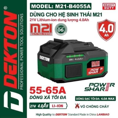 Pin 21V 4.0Ah Dekton M21-B4055A