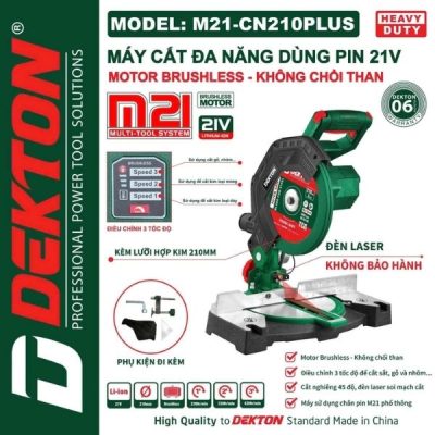 Máy cắt đa năng dùng pin 21V Dekton M21-CN210PLUS (Chưa Kèm Pin & Sạc)