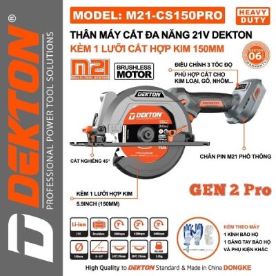 Máy cắt đa năng dùng pin Dekton M21-CS150PRO