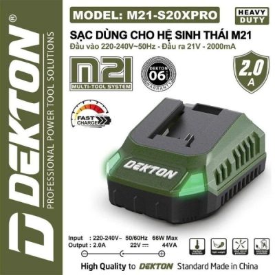 Đế sạc pin M21 Dekton M21-S20XPRO