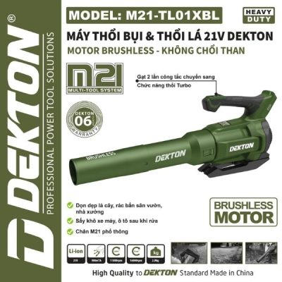 Máy thổi lá dùng pin Dekton M21-TL01XBL (Chưa Pin & Sạc)