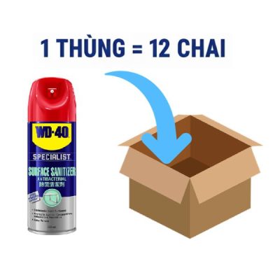 Thùng 12 chai xịt khử khuẩn bề mặt 360ml WD 40 Surface Sanitizer