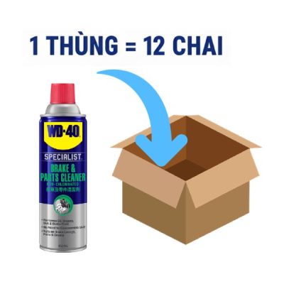 Thùng 12 chai xịt vệ sinh cụm thắng phanh xe 450 ml WD 40 Brake & Parts Cleaner