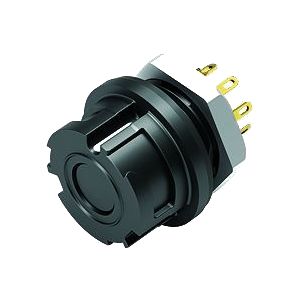 Ổ cắm gắn bảng, Số lượng cực: 8, không có chống nhiễu, hàn, IP67, M13x1,0, Gắn phía trước