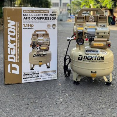 Máy nén khí 12L không dầu (be) DK-AC2912VTG Dekton