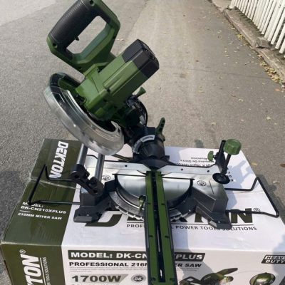Máy cắt nhôm trượt 210mm (olive) DK-CN210XPLUS Kèm 1 lưỡi cắt Gỗ DK-B210W - 24T Dekton