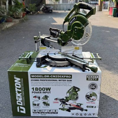 Máy cắt nhôm 255mm - ti trượt lớn 30mm (olive) DK-CN256XPRO Dekton