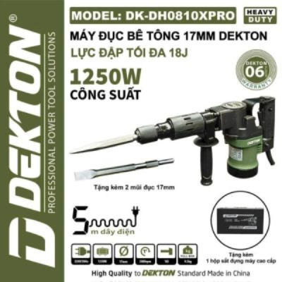 Khoan đục bê tông 17mm (olive) DK-DH0810XPRO Dekton