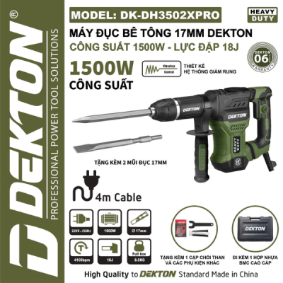 Đục 17ly (oliu) DK-DH3502XPRO Dekton