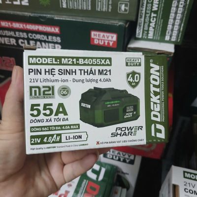 Pin M21-4.0Ah -dòng xả max 55A (oliu) M21-B4055XA Dekton