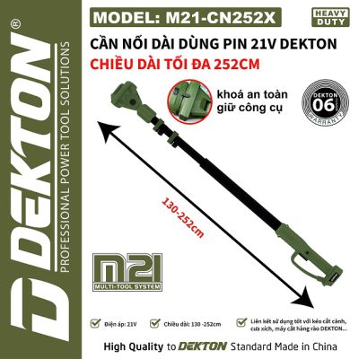Cần nối dài 252cm dekton (olive) M21-CN252X Dekton