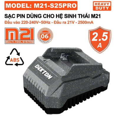 sạc 2.5A (xám) M21-S25PRO Dekton