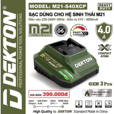 'sạc 4..0A (xanh) M21-S40XCP Dekton